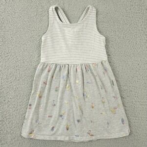 Gymboree Dress Girls 3T Gray Jump Into Summer Surf Stripe Racerback Casual Beach